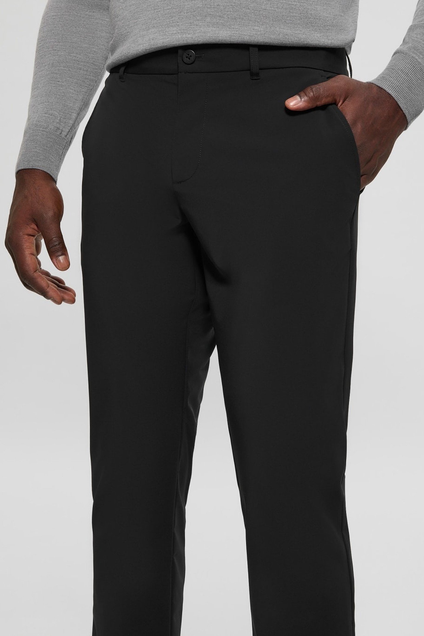 MYRON DRESSY PANTS JET BLACK A996 6