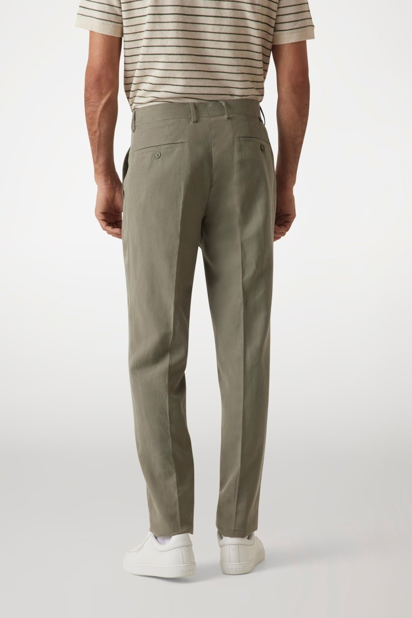 MAX PLEATED REG CHIN MOSSY GREEN 3