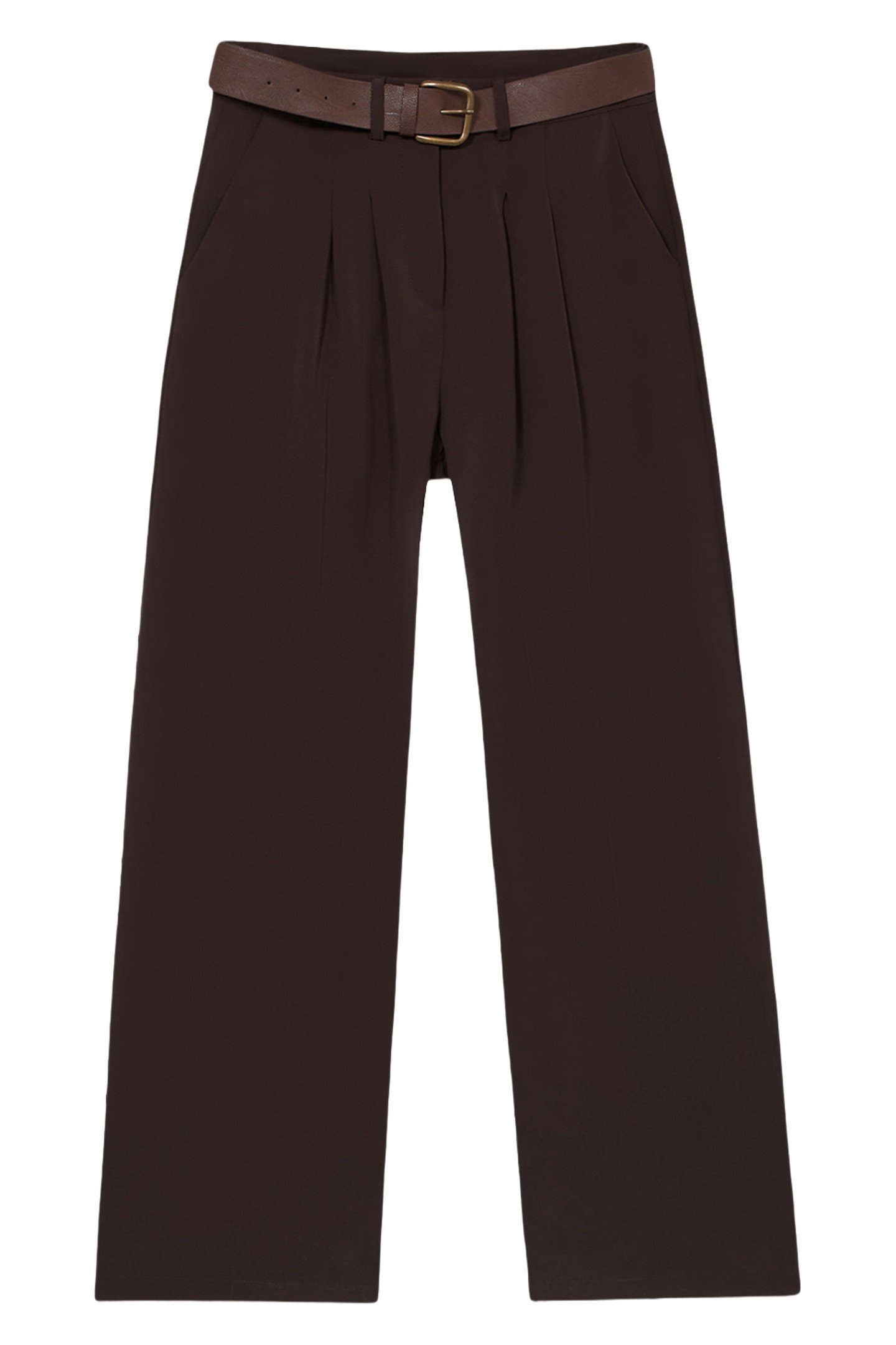 WIDE LEG TROUSERS BROWN 2