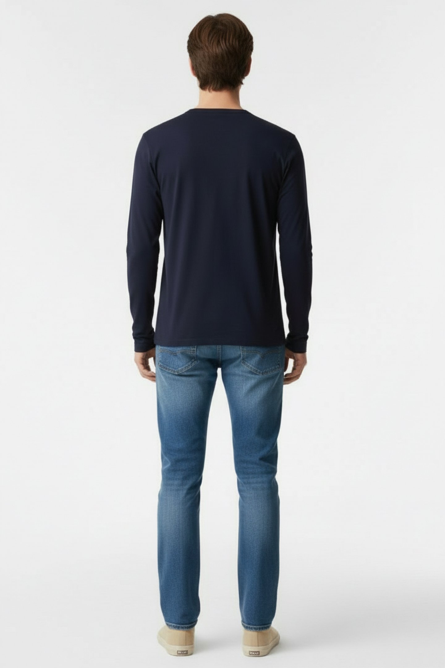 BERTALF LONG SLEEVE T-SHIRT NAVY 2