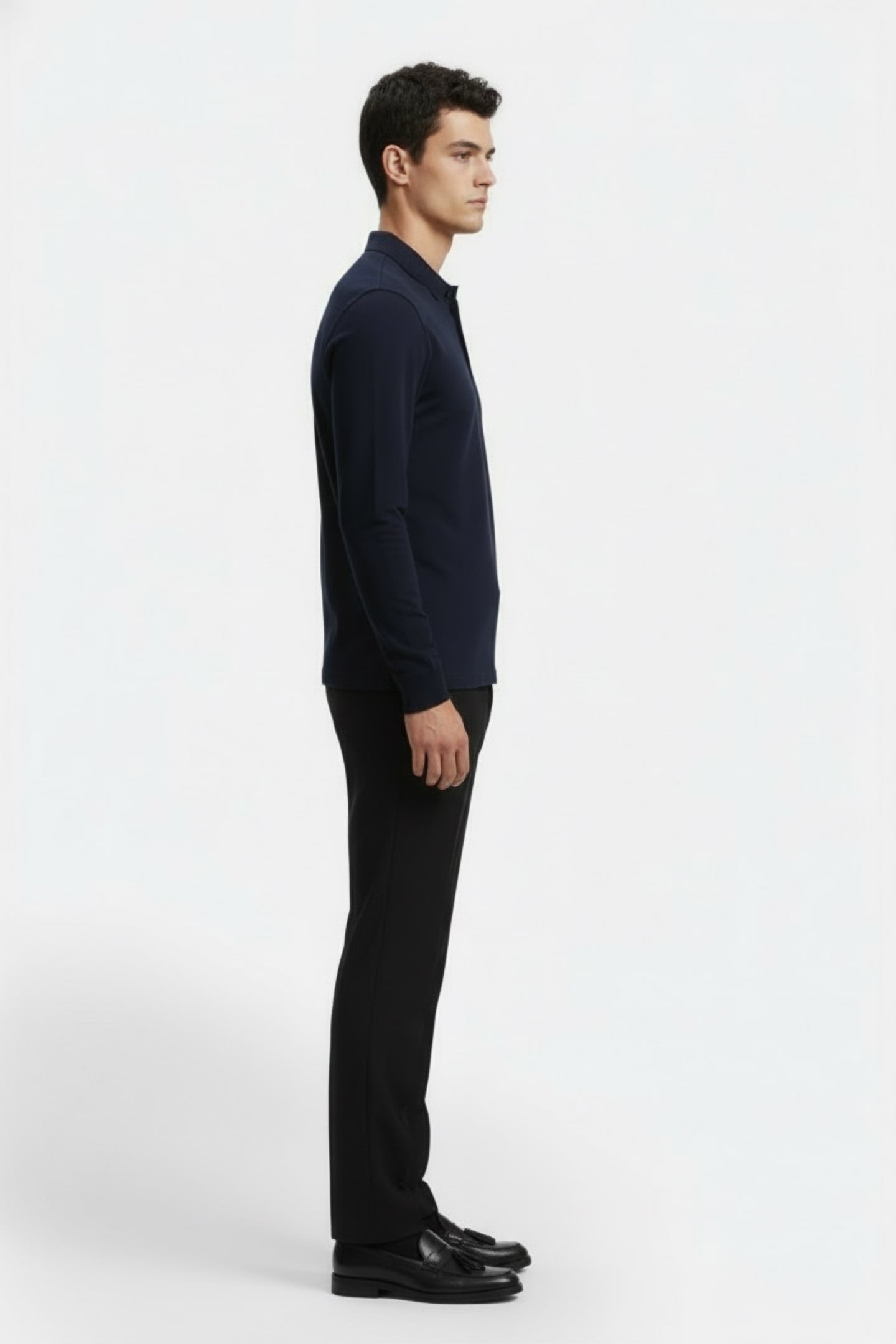 JAIMEALF LONG SLEEVE POLO DARK NIGHT 3