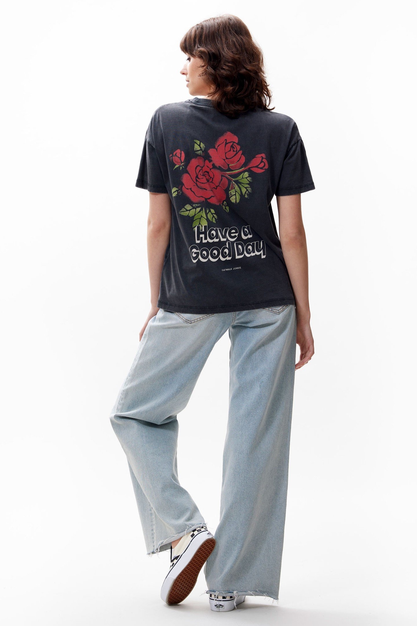 GRAPHIC TSHIRT FADED DARK GREY 2