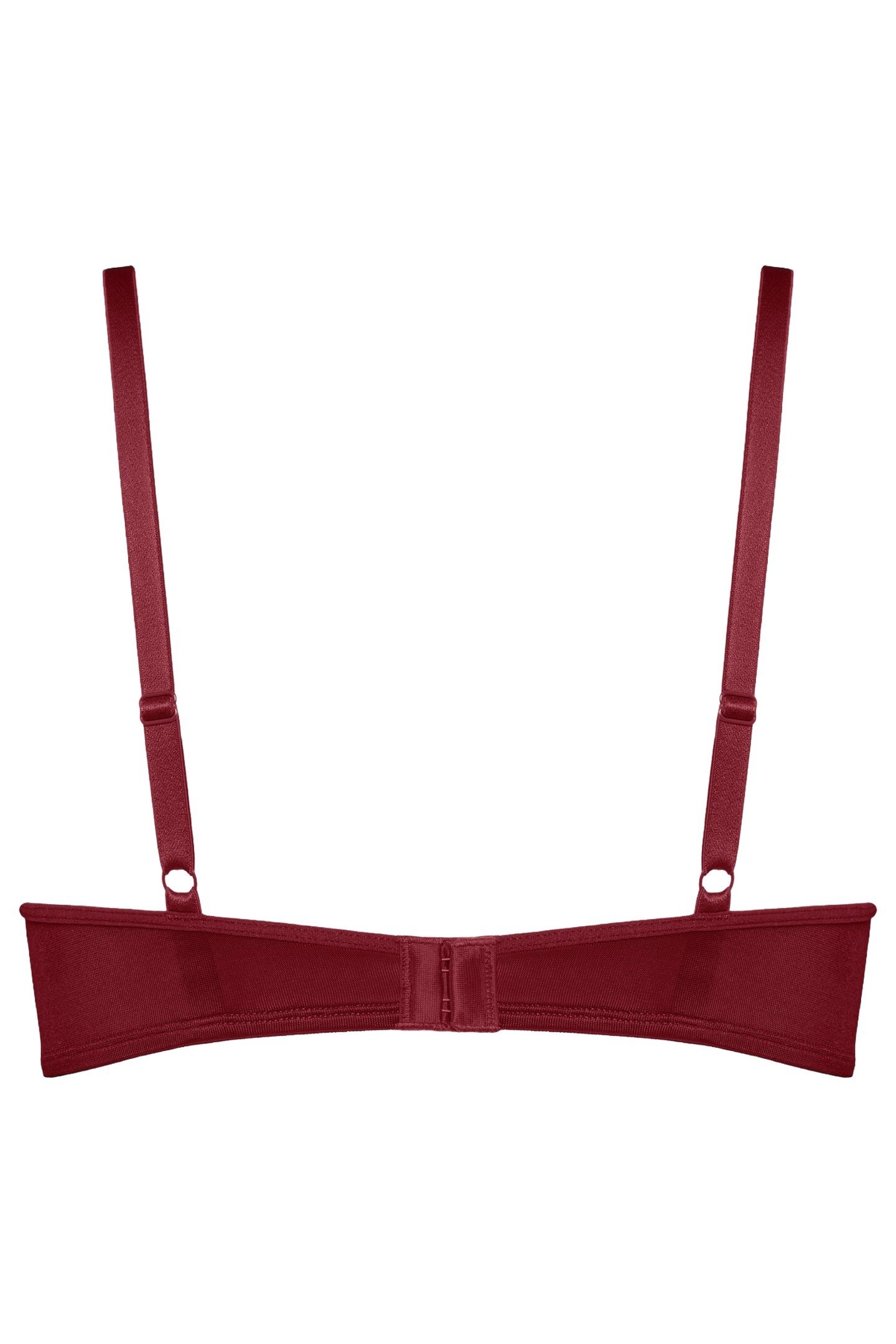 CARITA BRA PLUNGE BALCONY WIRED PADDED RED 3