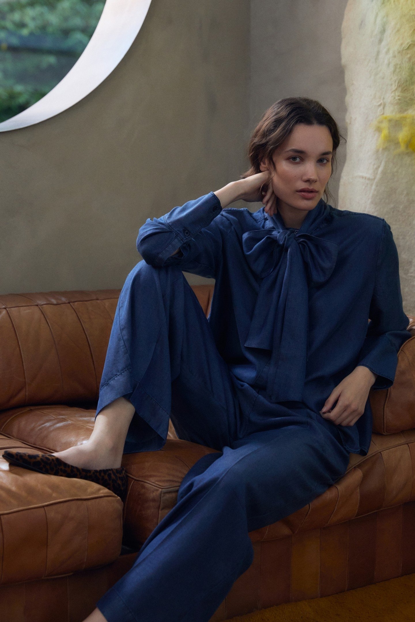 MOONFLOWER PANTS BLUE DENIM 4