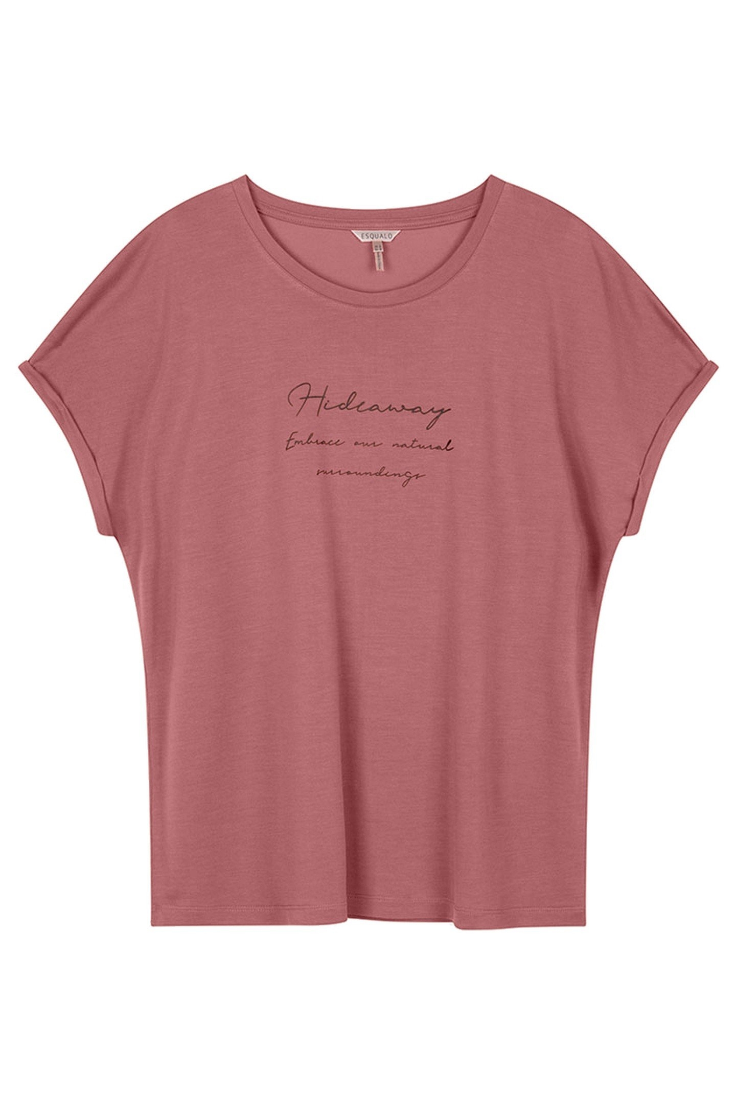 T-SHIRT MODAL PRINT "HIDEAWAY" VINTAGE ROSE 1