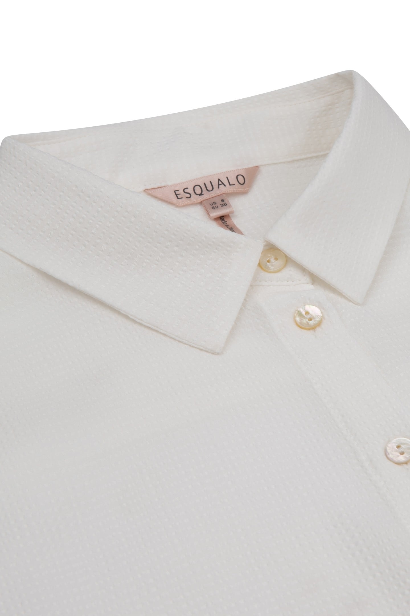 BLOUSE BASIC STRUCTURED FABRIC OFF WHITE 6