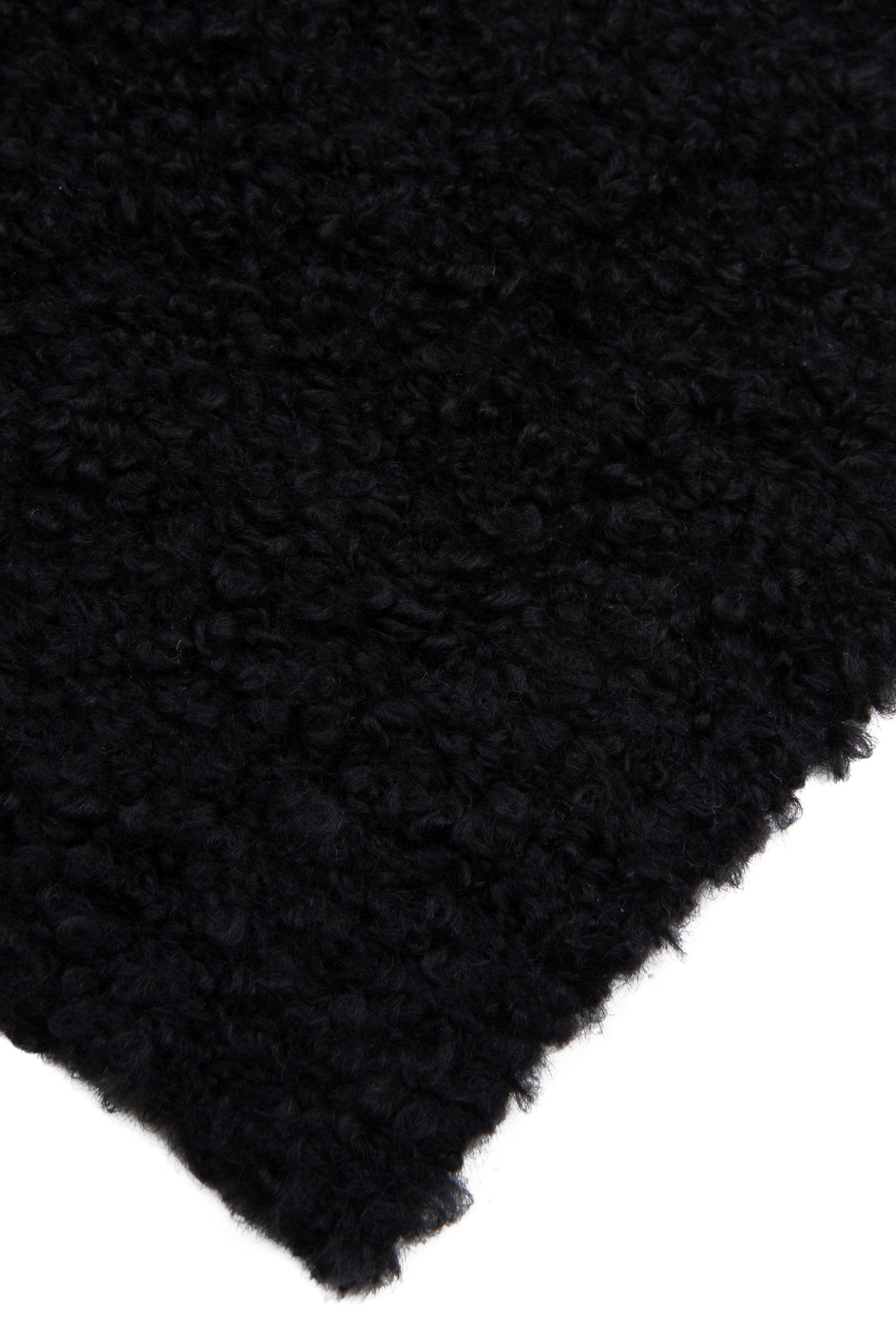 SCARF BOUCLE KNIT BLACK 3