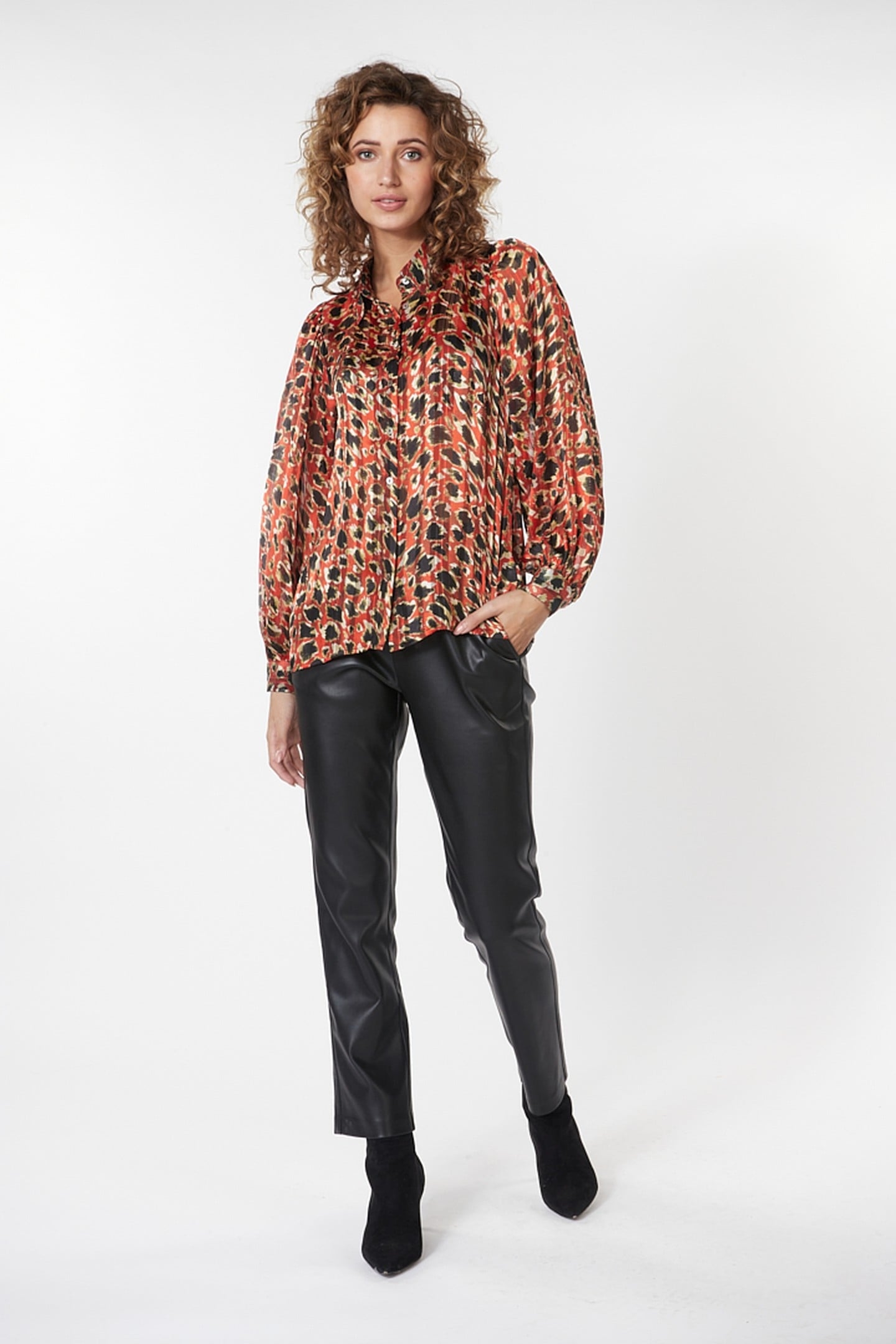 BLOUSE BASIC LEOPARD SKINS PRINT 2