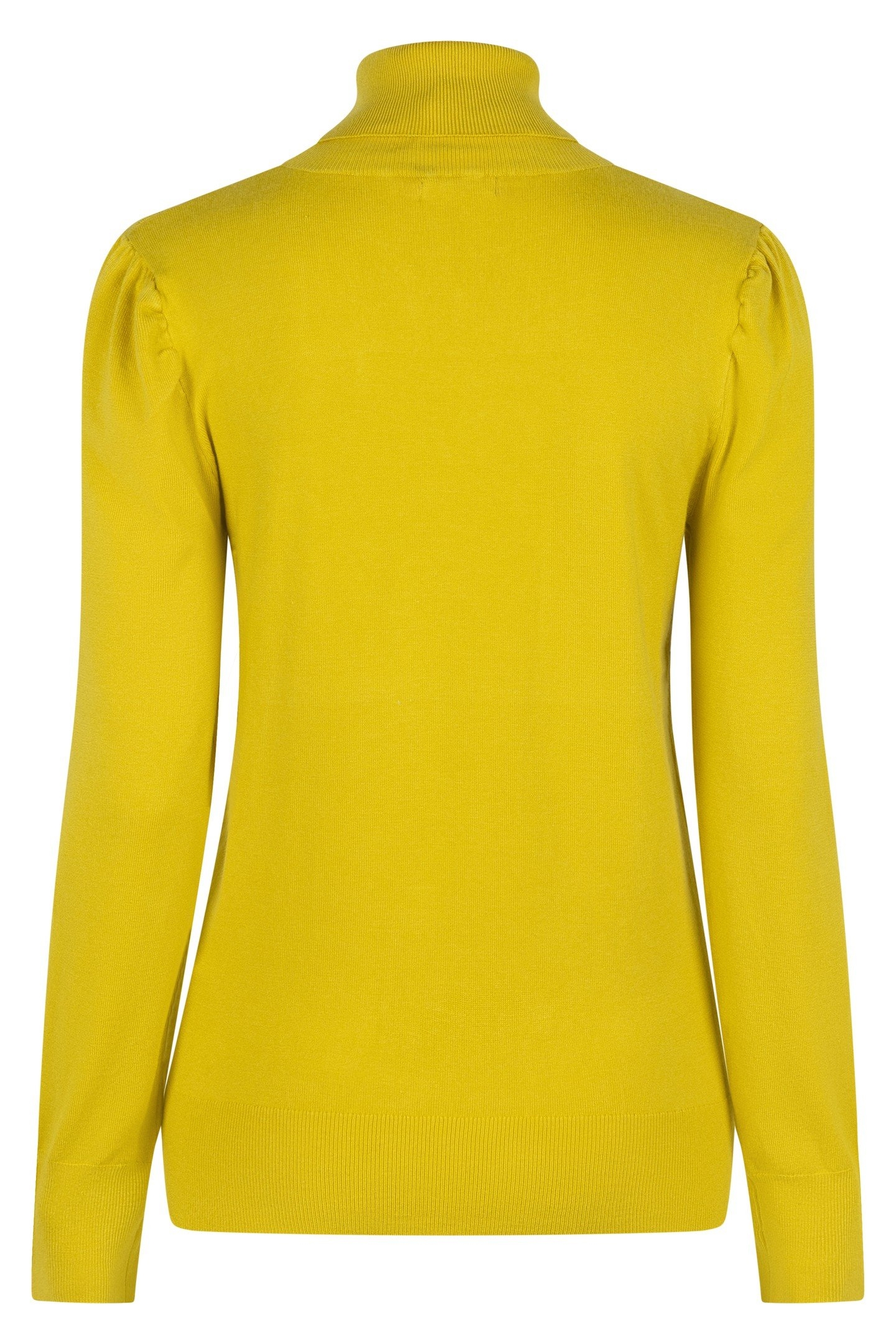 SWEATER PUFF SLVE BUTTONS WARM OLIVE 5