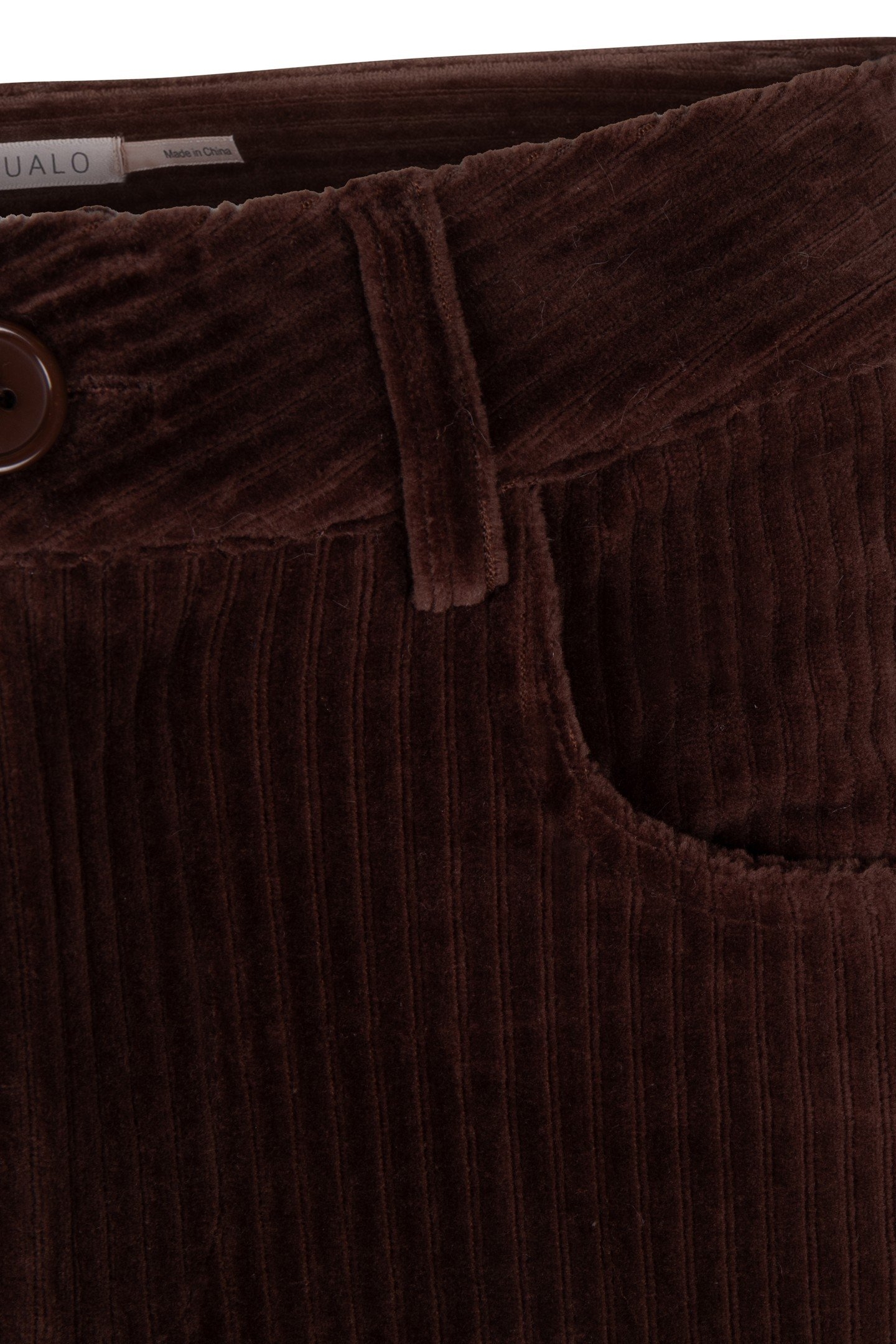 TROUSERS RIB FLAIR CHOCOLATE 8