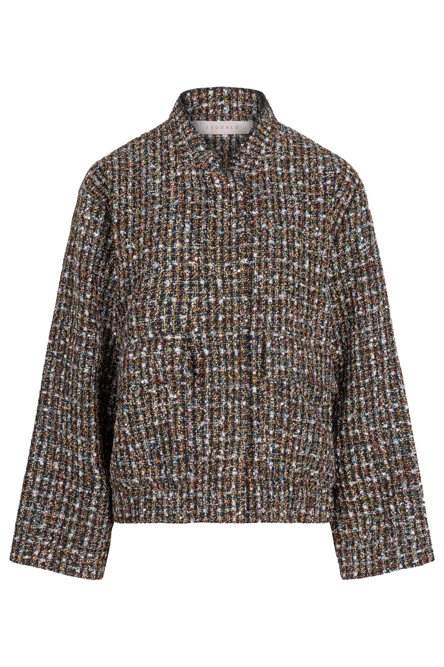 JACKET BOMBER TWEED BLACK 4