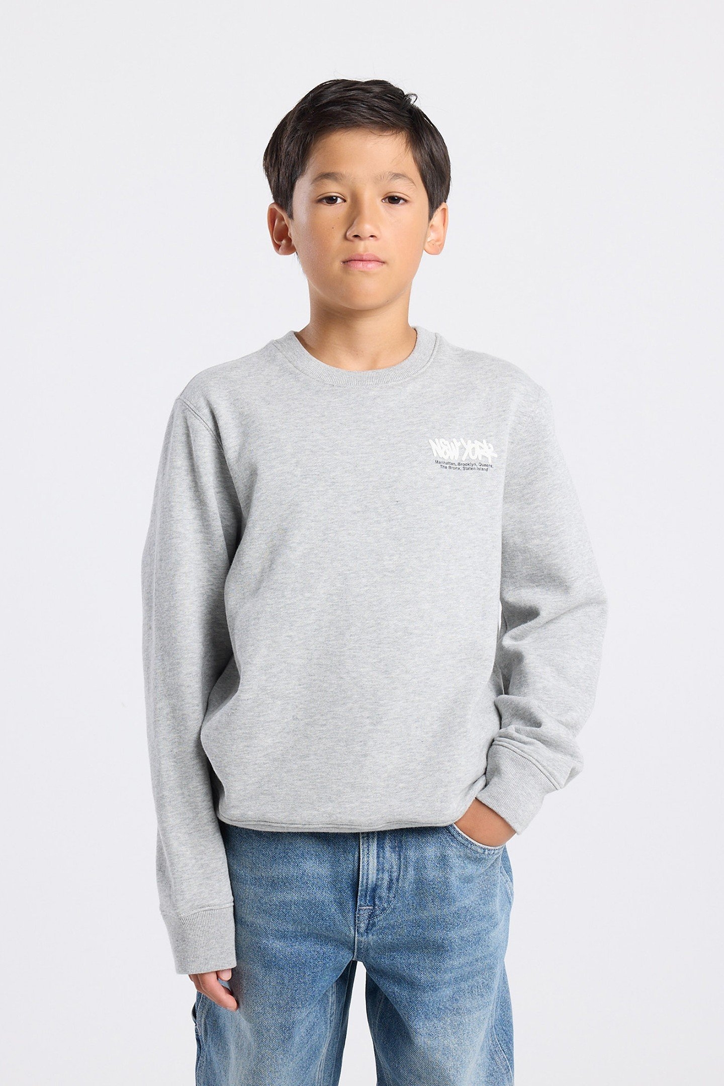 STEPHAN CREW JR MID GREY MELANGE 4