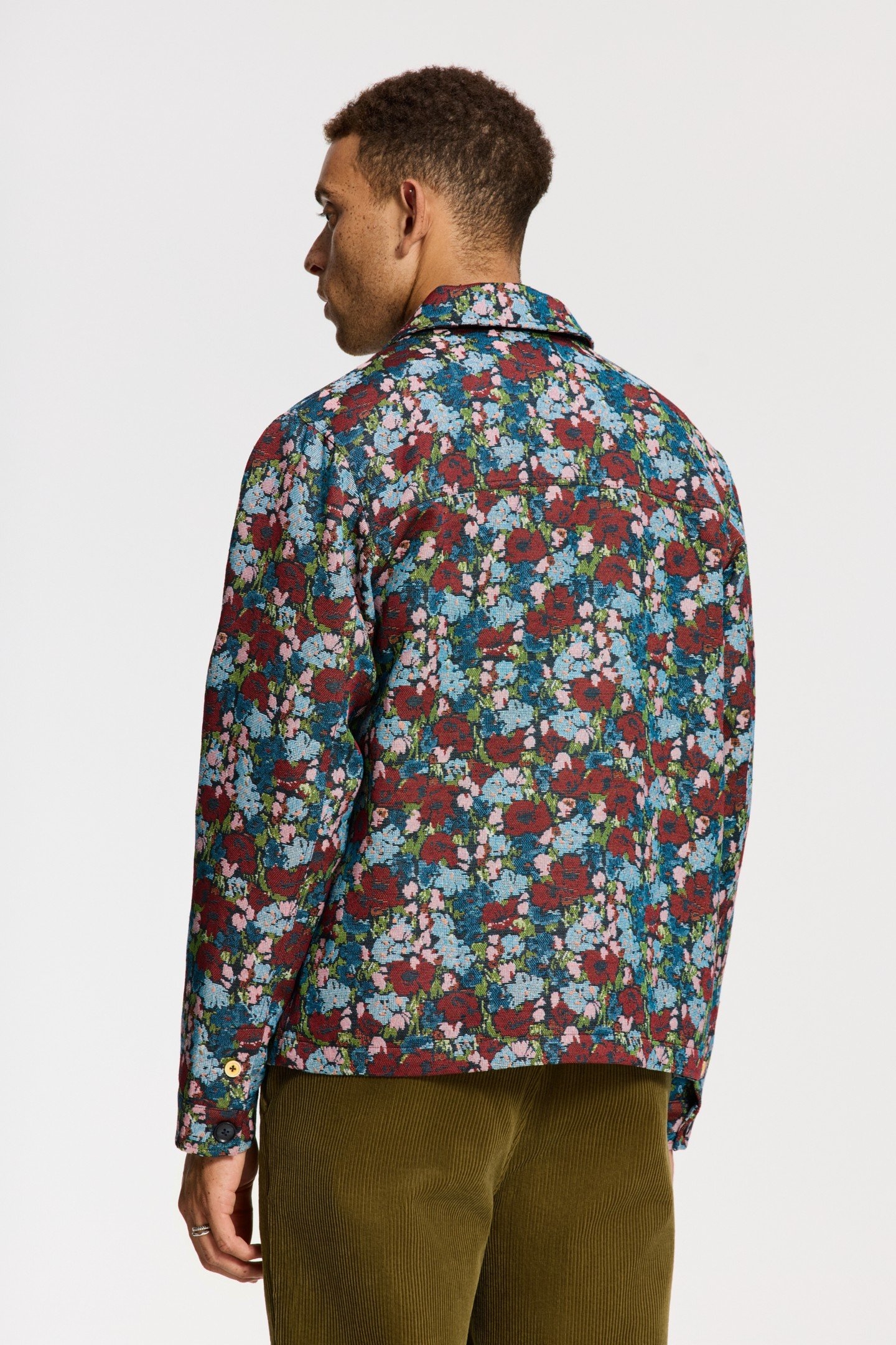 IAN FLORAL FIELD JACKET BLUE DARK NAVY FLORAL 4