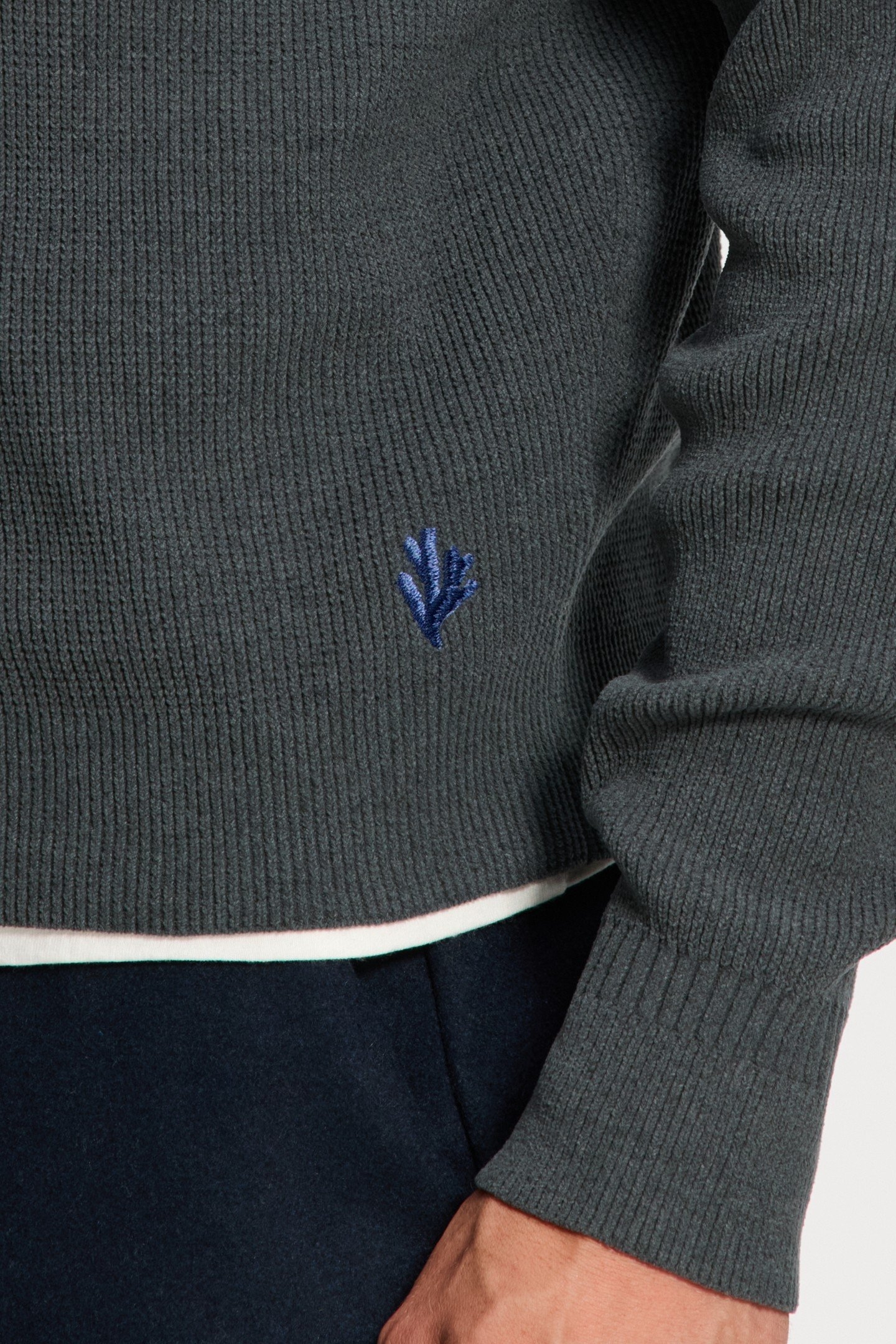 PIKE RELAXED FIT CHENILLE PULLOVER GREEN SMOKEY 7