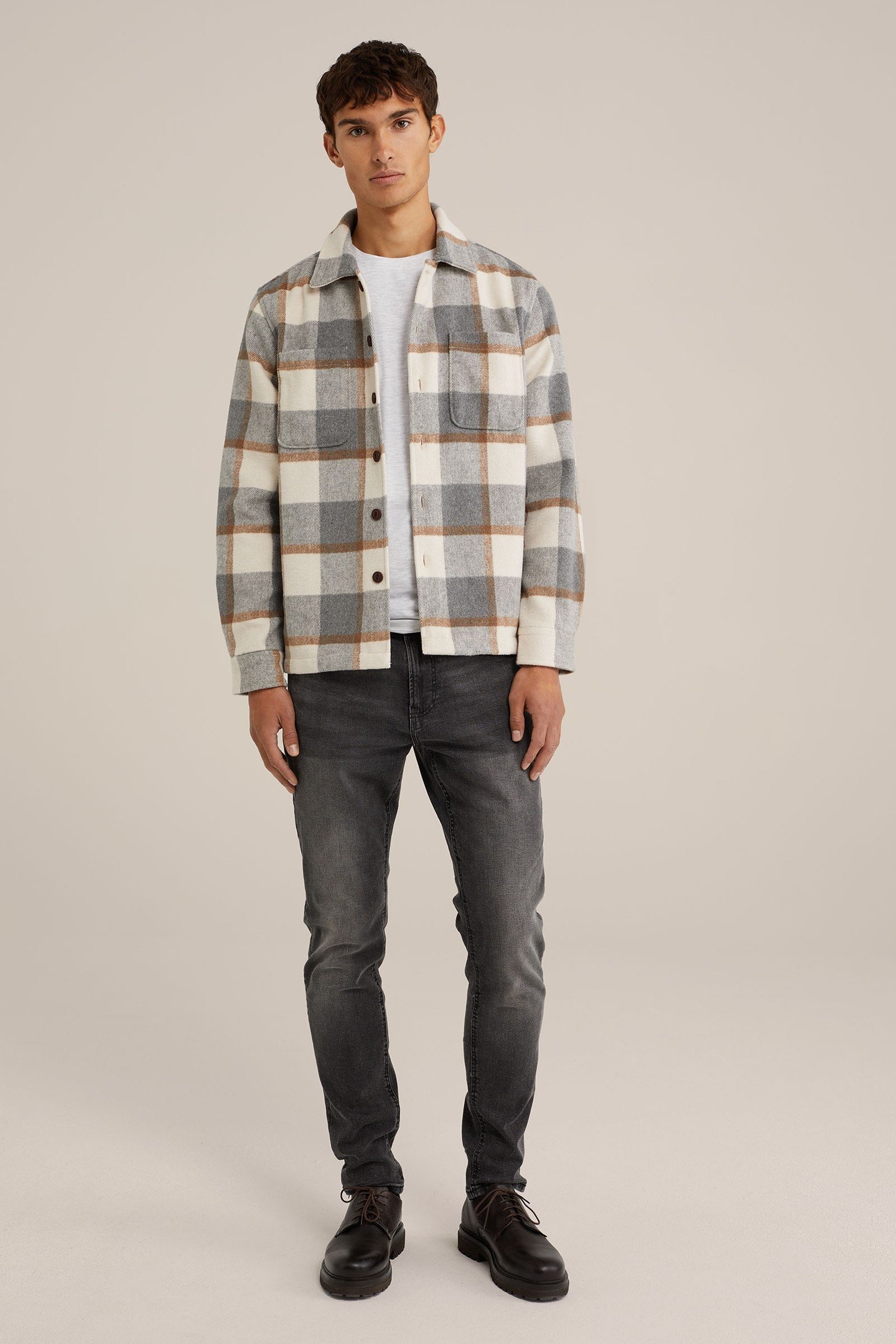 5-POCKET MID WAIST DARK GREY 4