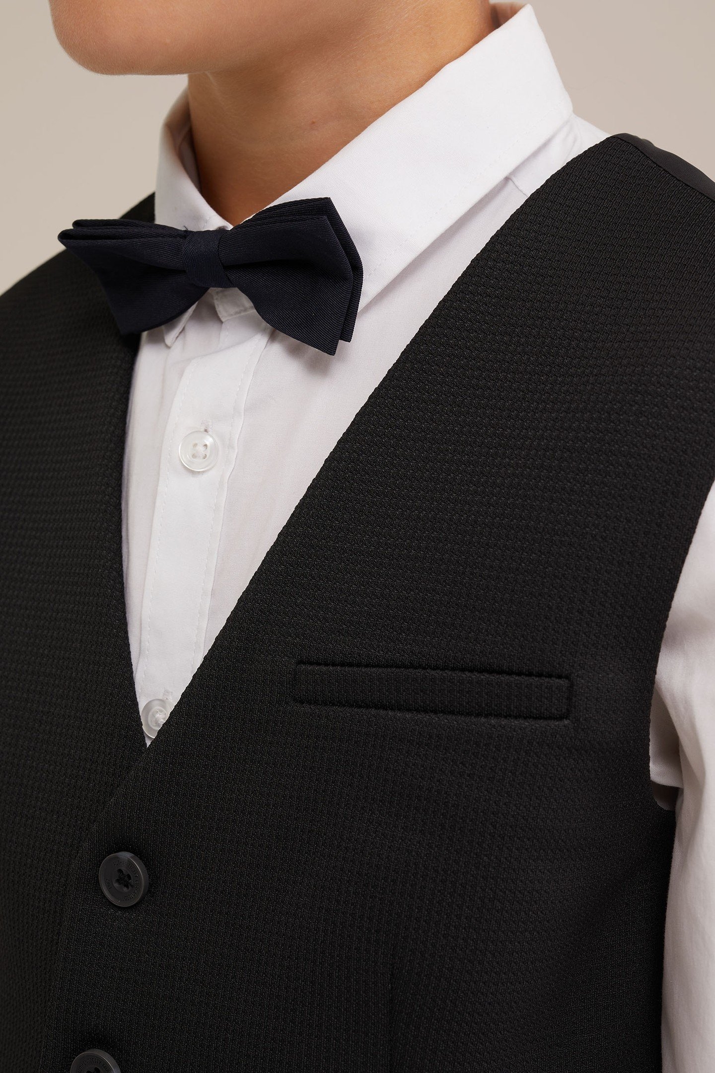 BOYS WAISTCOAT BLACK 5