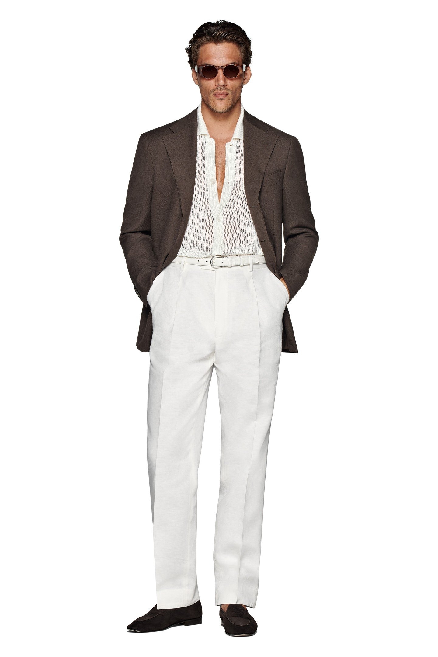 ROMA-DARK BROWN-PURE WOOL S130 DARK BROWN 4