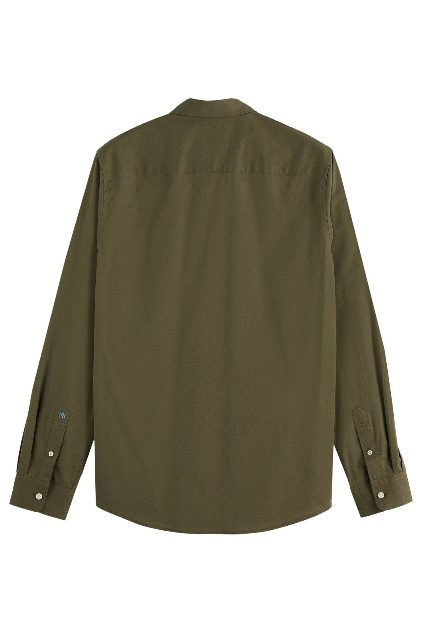 SEASONAL CORE - SLIM FIT SOLID POPLIN SHIRT CLASSIC GREEN 6