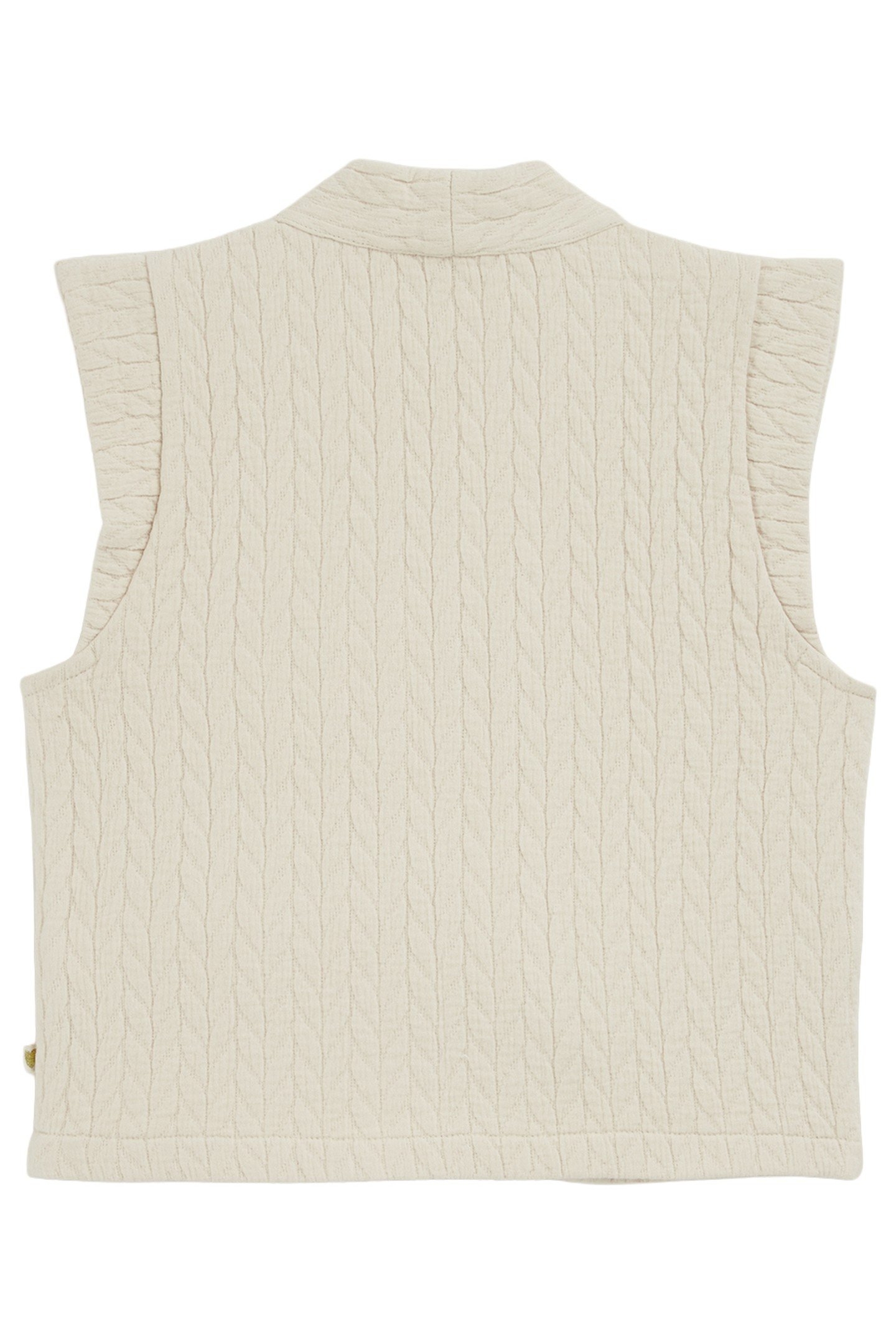 GIRLS GILET WHITE 3