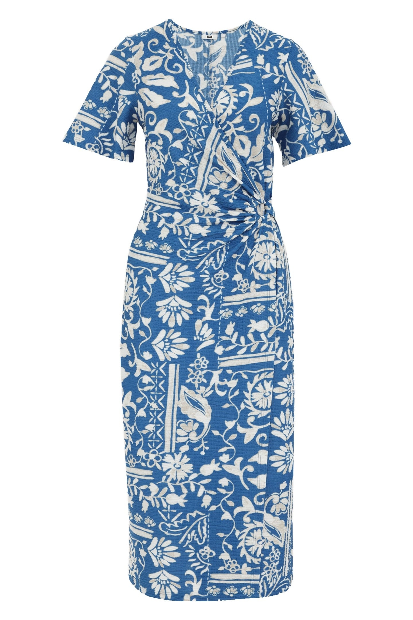 DRESS MID LENGTH BLUE 4