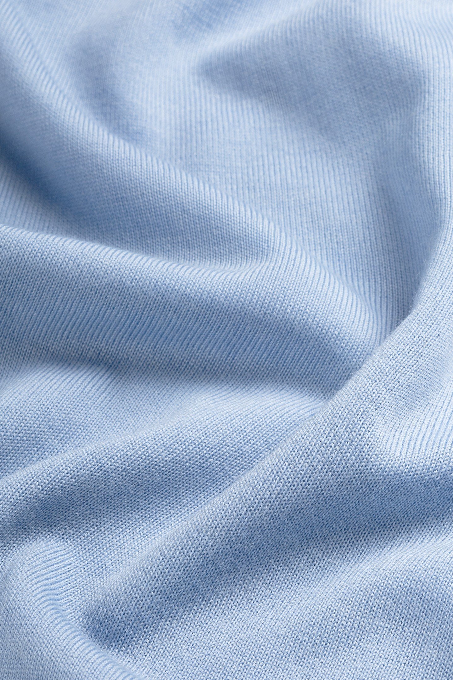 V NECK100% MERINO ALPINE BLUE 6