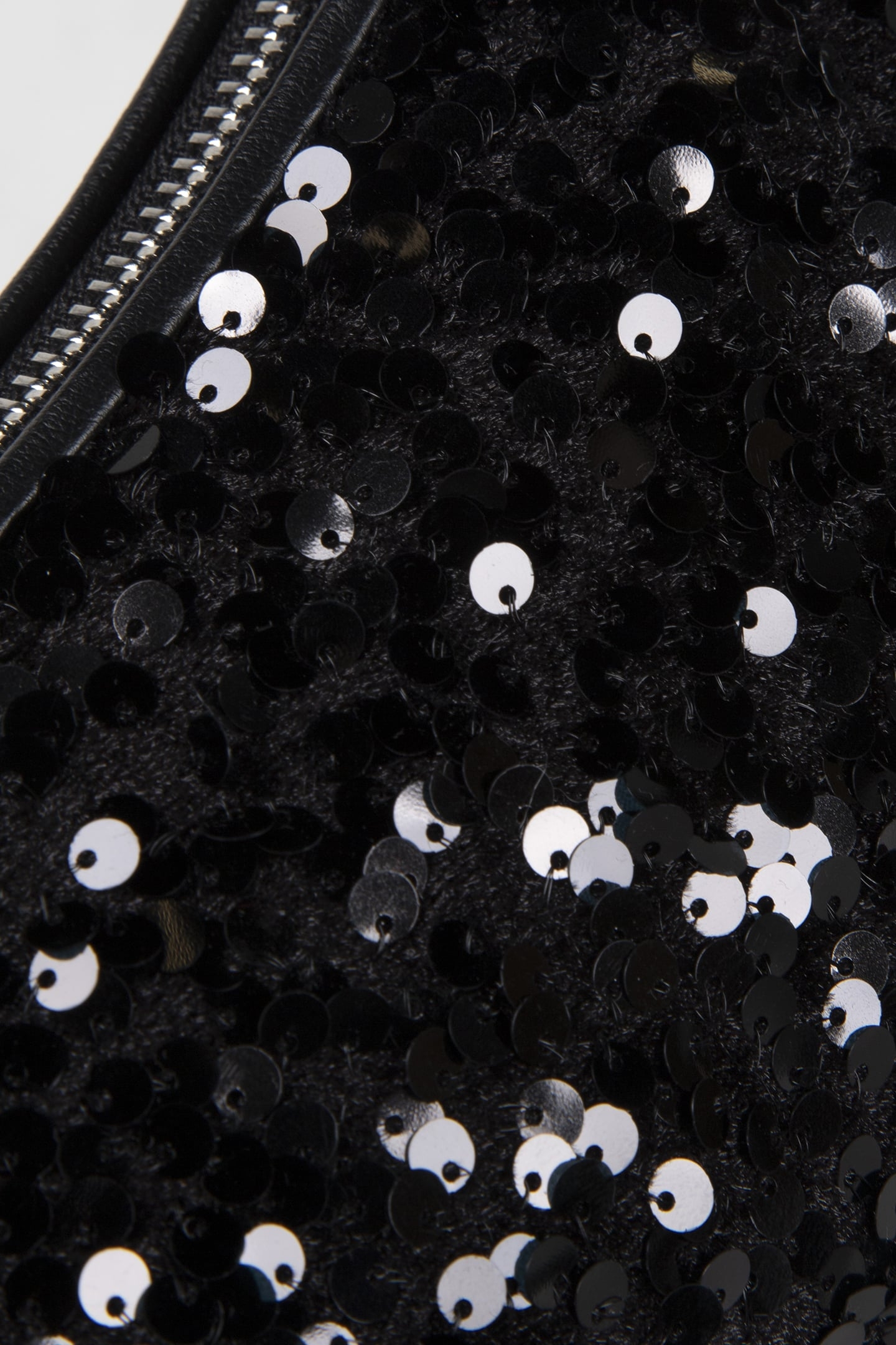 MINI SHOULDER BAG IN LEATHER IN BLACK SEQUIN 5