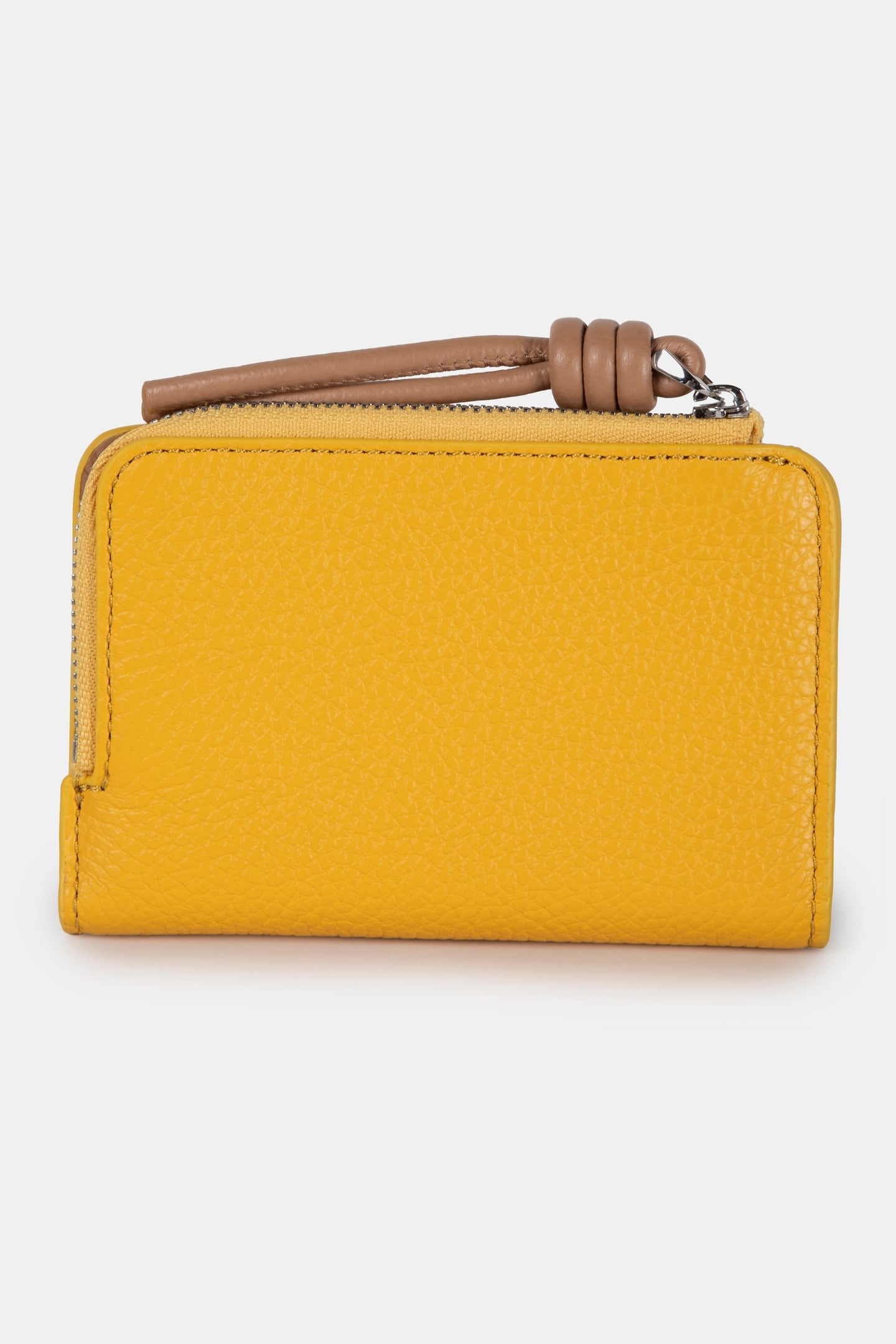 LEATHER PURSE IN MUSTARD YELLOW 3