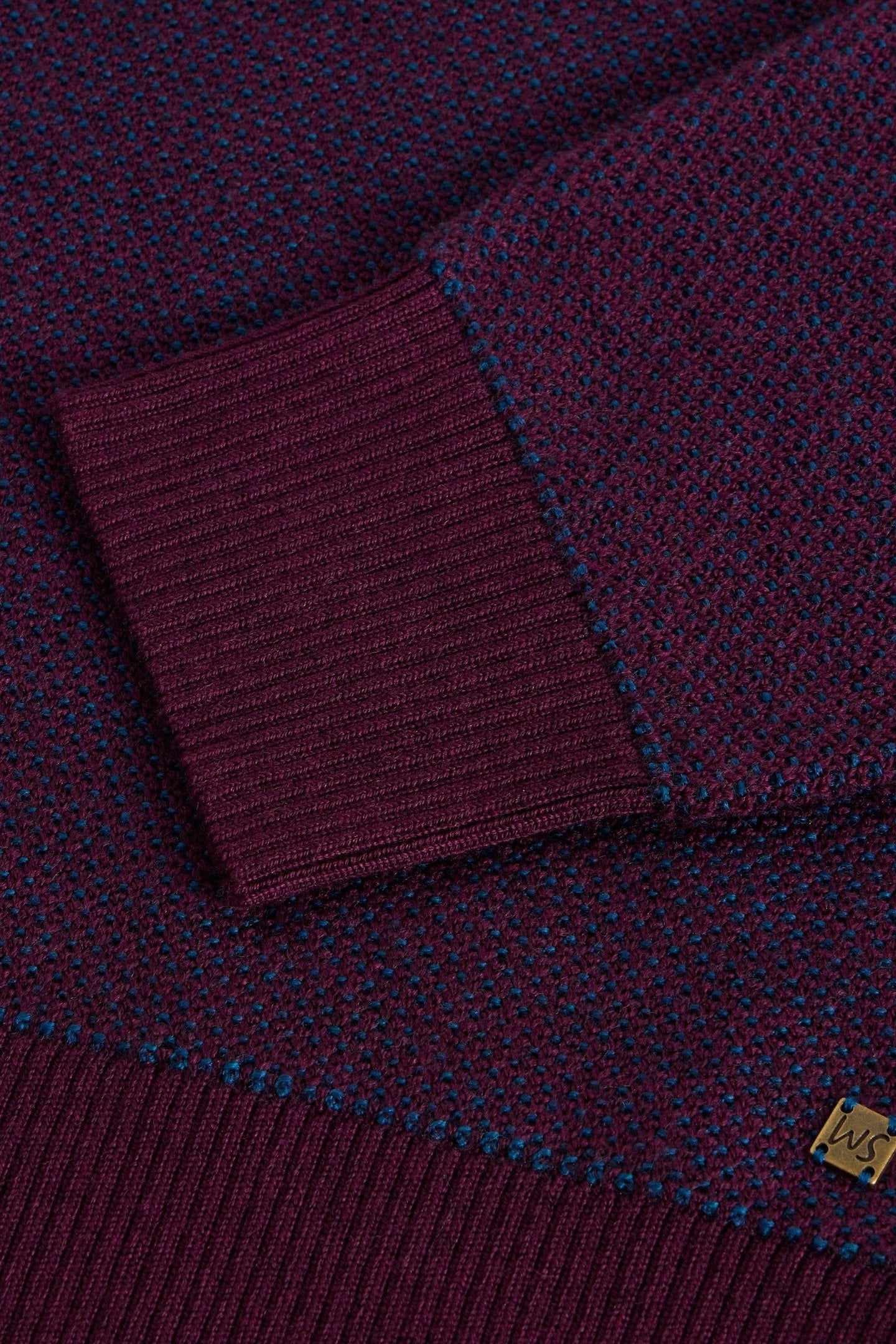 NEWPORT MERINO JACQUARD FUNNEL PLUM MULTI 4