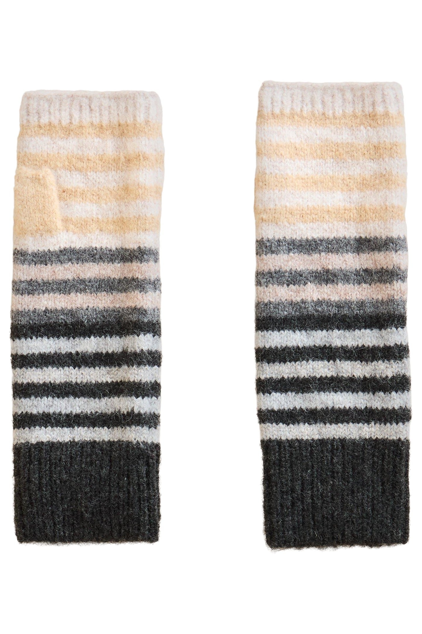 STRIPED ARM WARMER NATURAL MULTI 2