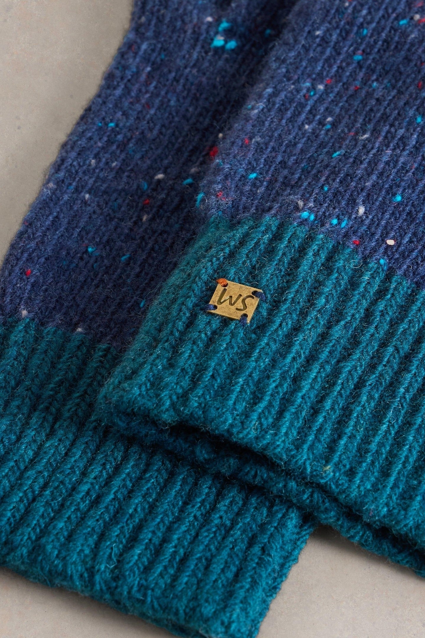 ALBIE KNIT GLOVES NAVY MULTI 3