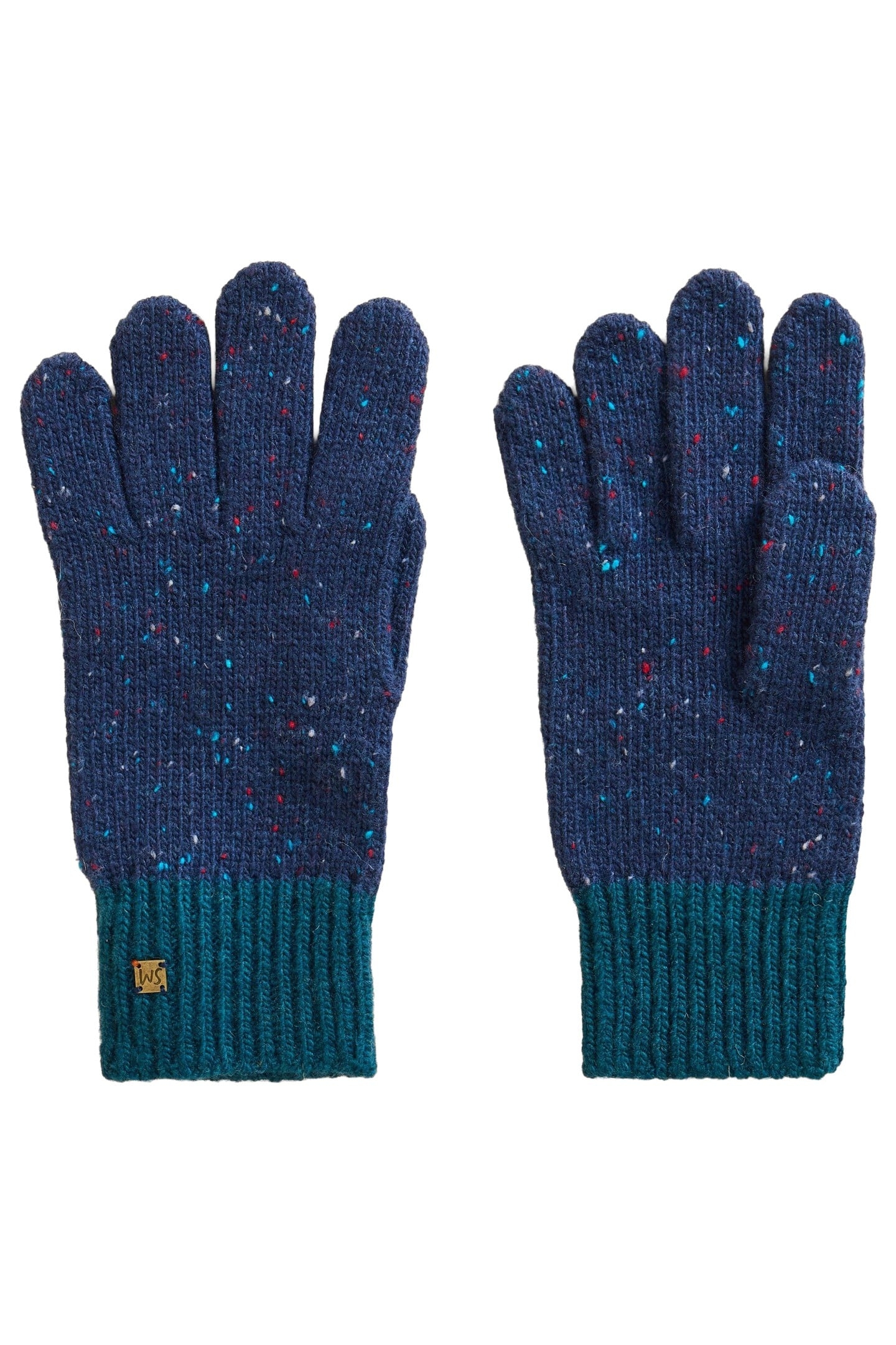 ALBIE KNIT GLOVES NAVY MULTI 2
