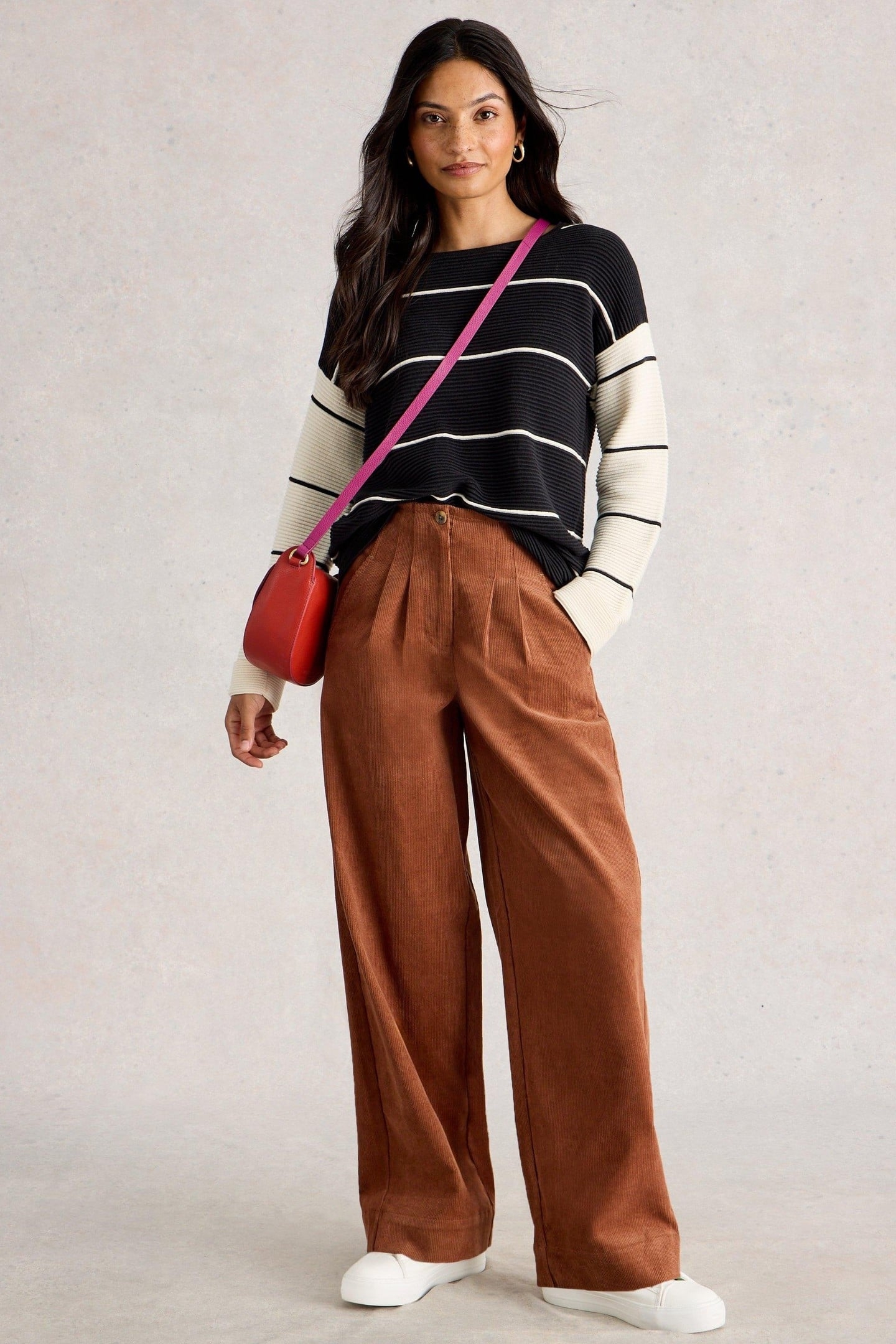 JANA STRIPE JUMPER BLACK MULTI 1